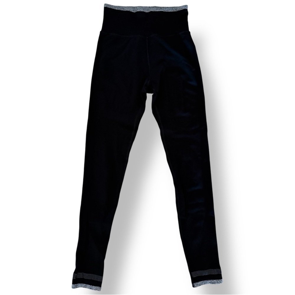 Athleta Andes Tight High Rise Leggings Black Size S Ribbed Warm Reflective - Picture 4 of 9